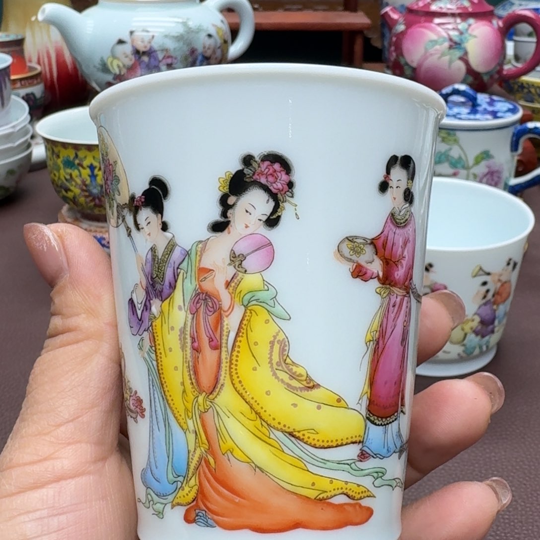 瓷片景德镇仿古手工制作精品展示