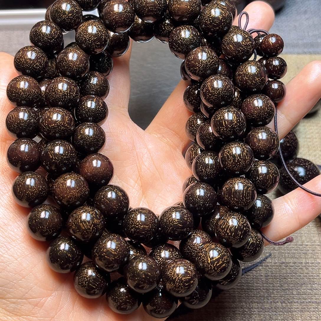 檀香紫檀（小叶紫檀）羽**龙1.2 108 爆星