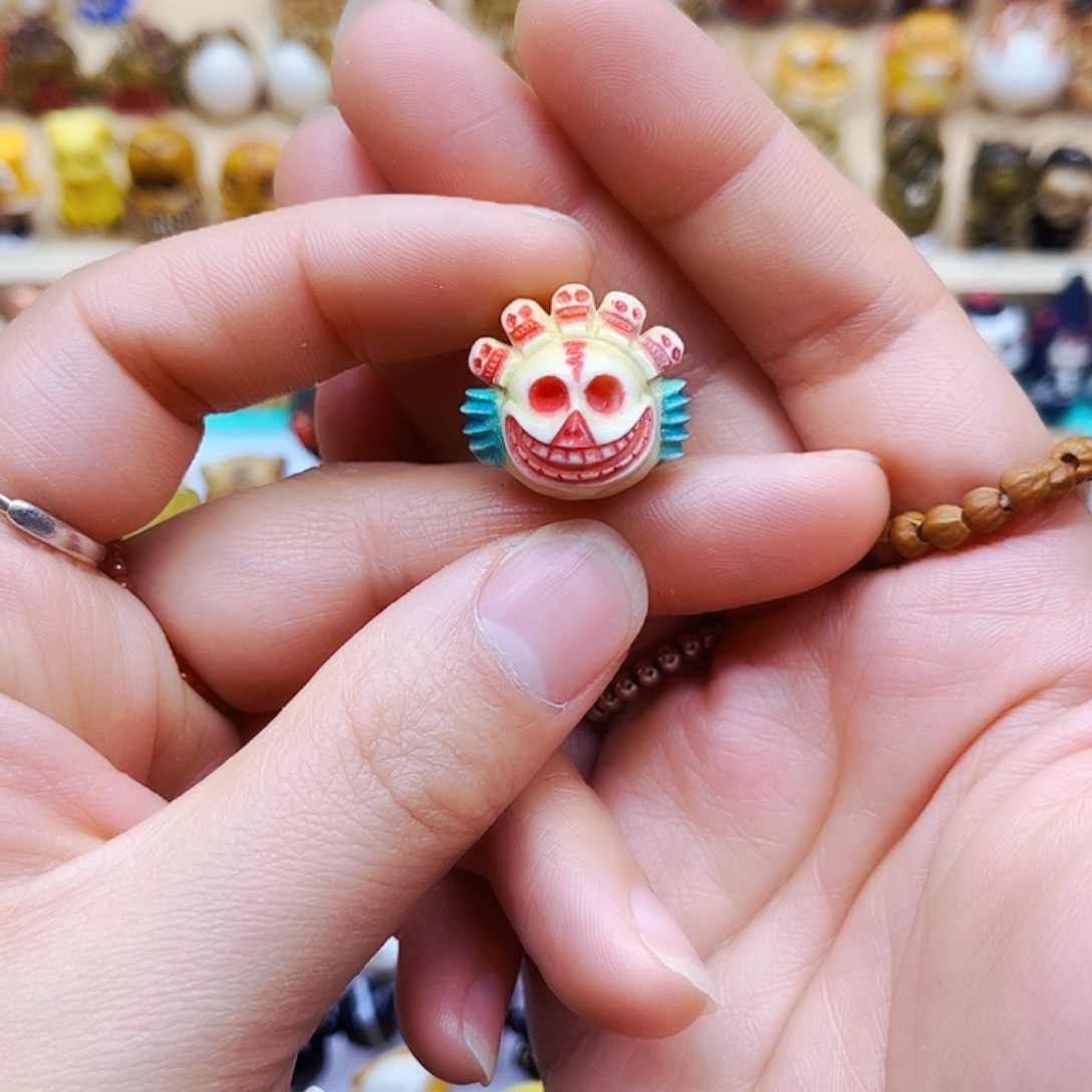 鹿骨摆件手工打磨配啊