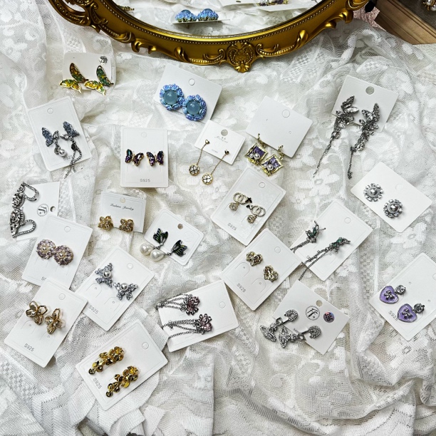 铜合金耳饰 耳饰合集全日韩简约法式浪漫气质个性集合