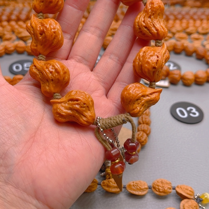 毛***豆吊坠文玩核桃核桃手串