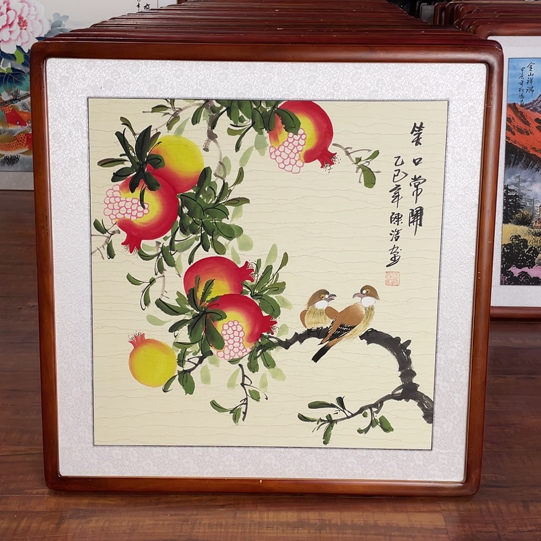 国画带框尺寸63*63厘米
