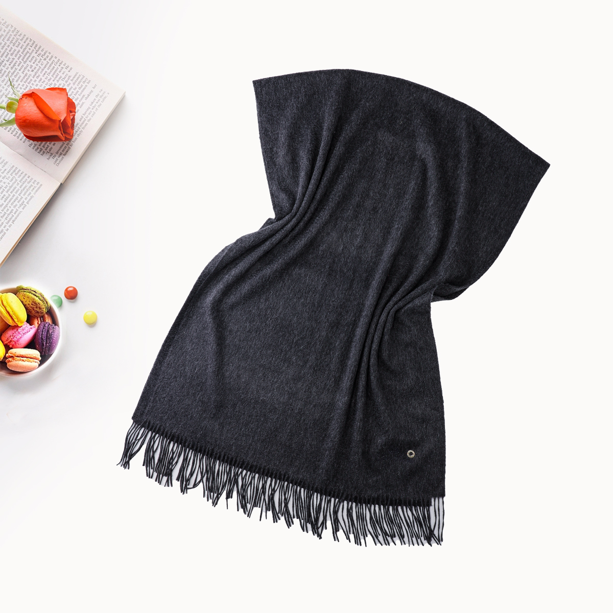 品牌新款山羊绒110加厚西丽莎户外披肩围巾43028