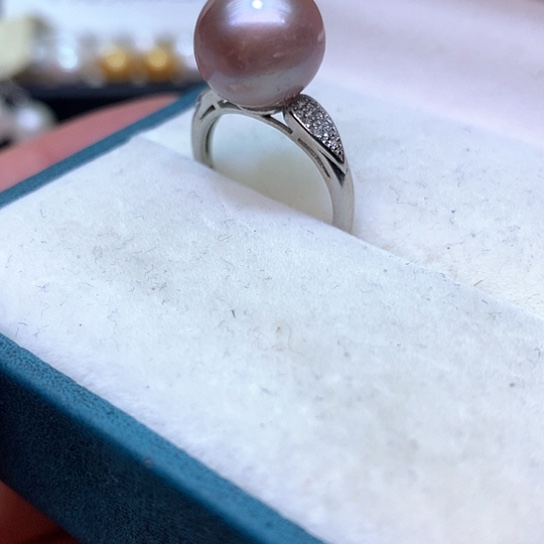 淡水珍珠耳饰银S925镶嵌