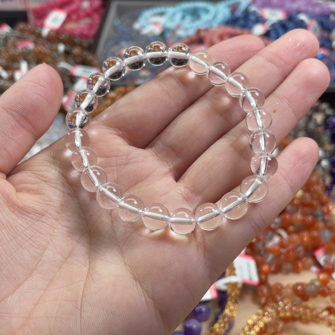 水晶手链未镶嵌白水晶8mm