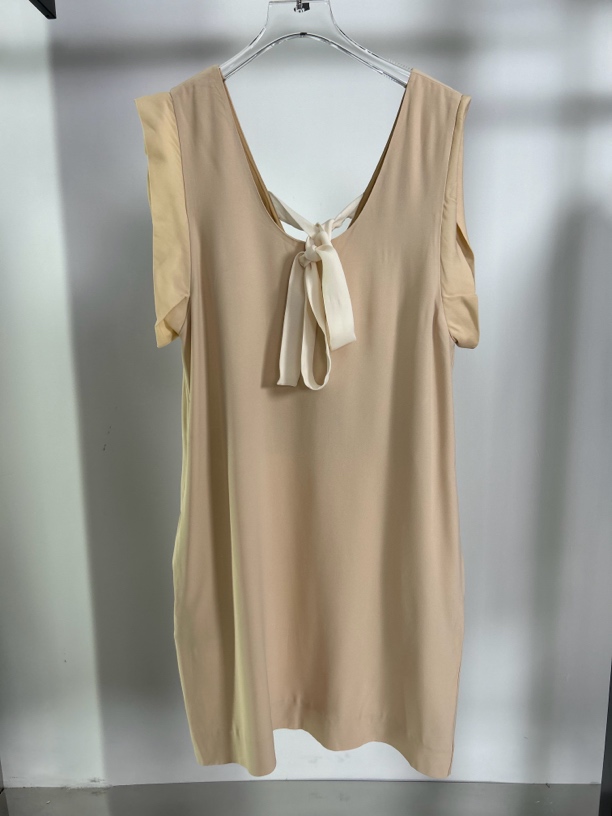 95新 Chloe/蔻依 蔻依杏粉色无袖连衣裙【专属】
