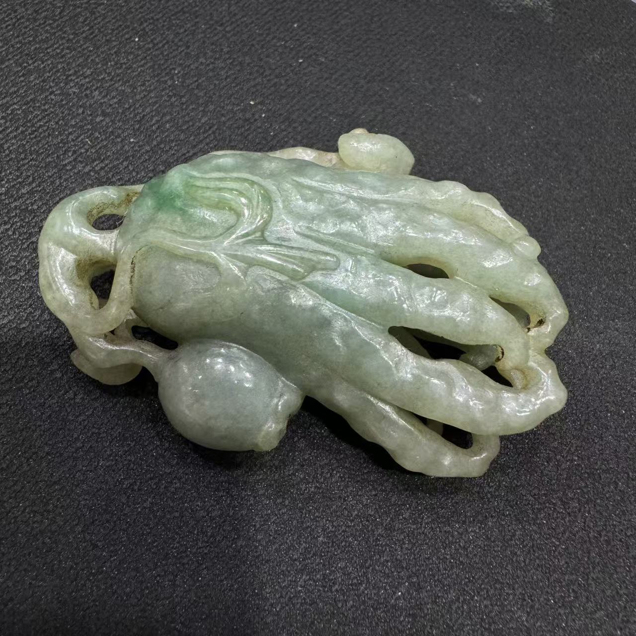 0226晚005翡翠佛手把件