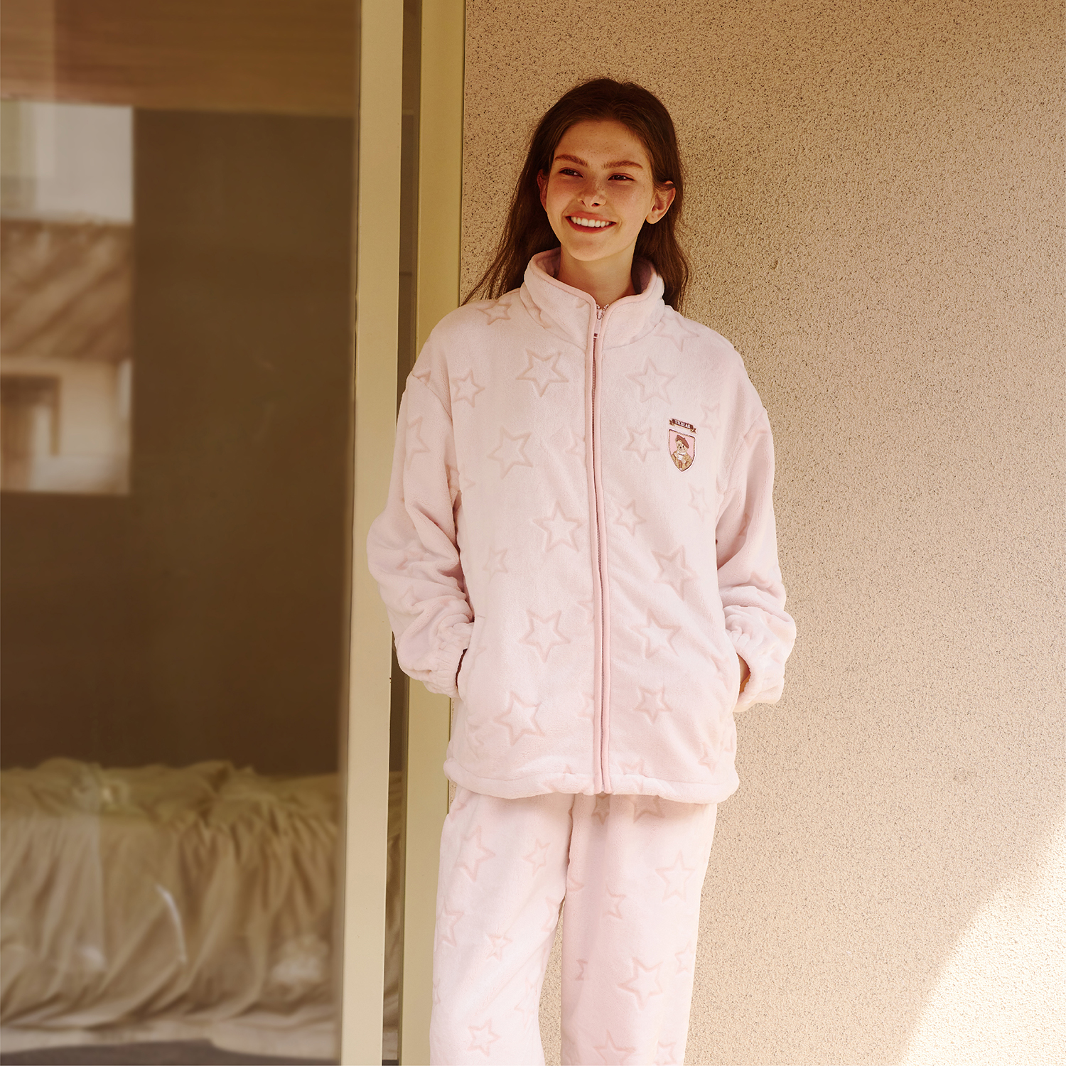 Teenie Weenie小熊星绒密语家居服套装