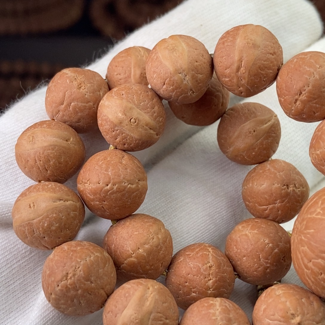 手串凤眼菩提尼泊尔凤眼实心粉皮白霜12