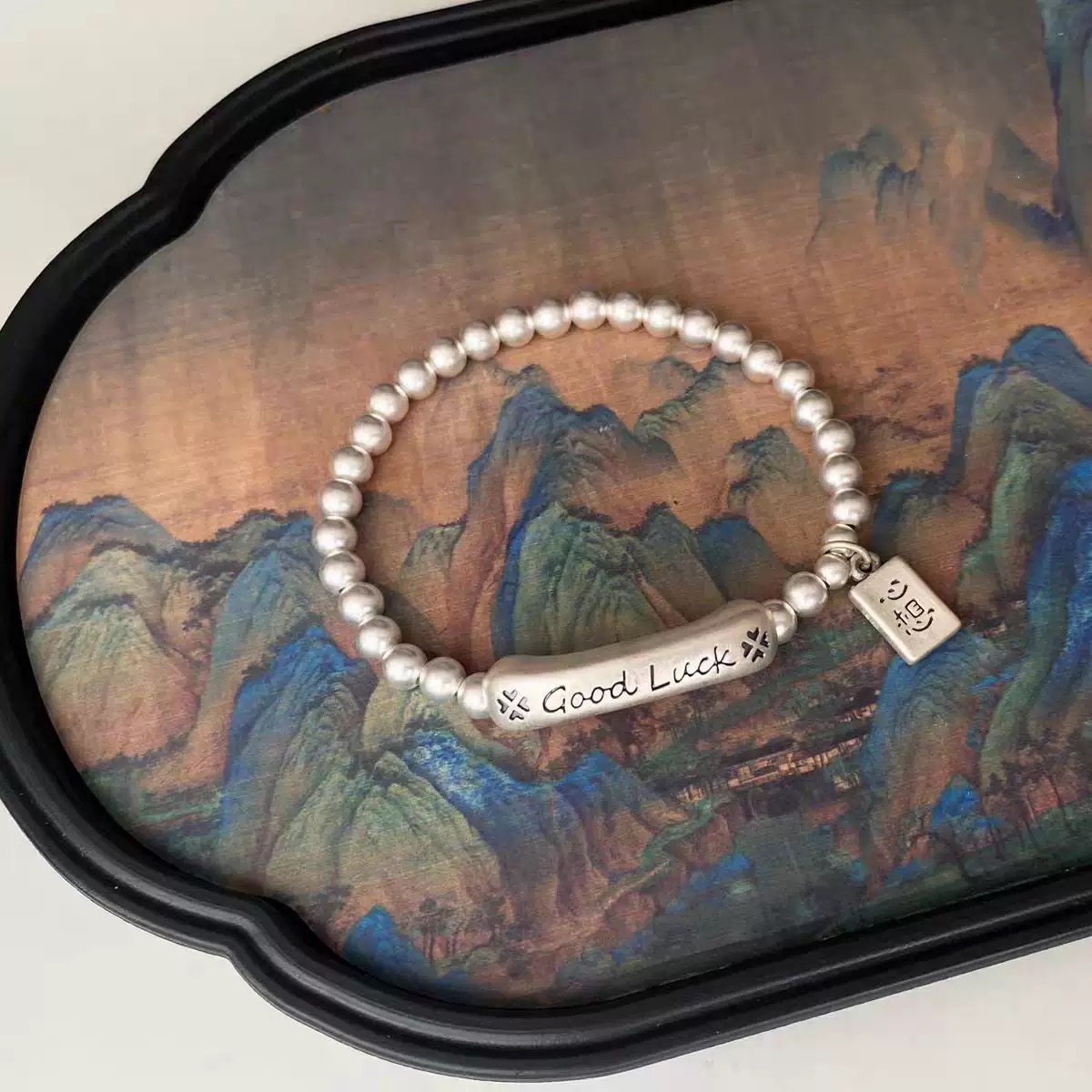 999.9银好运goodluck小众百搭时尚