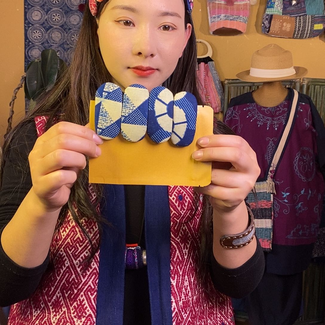 织绣手工制作发夹