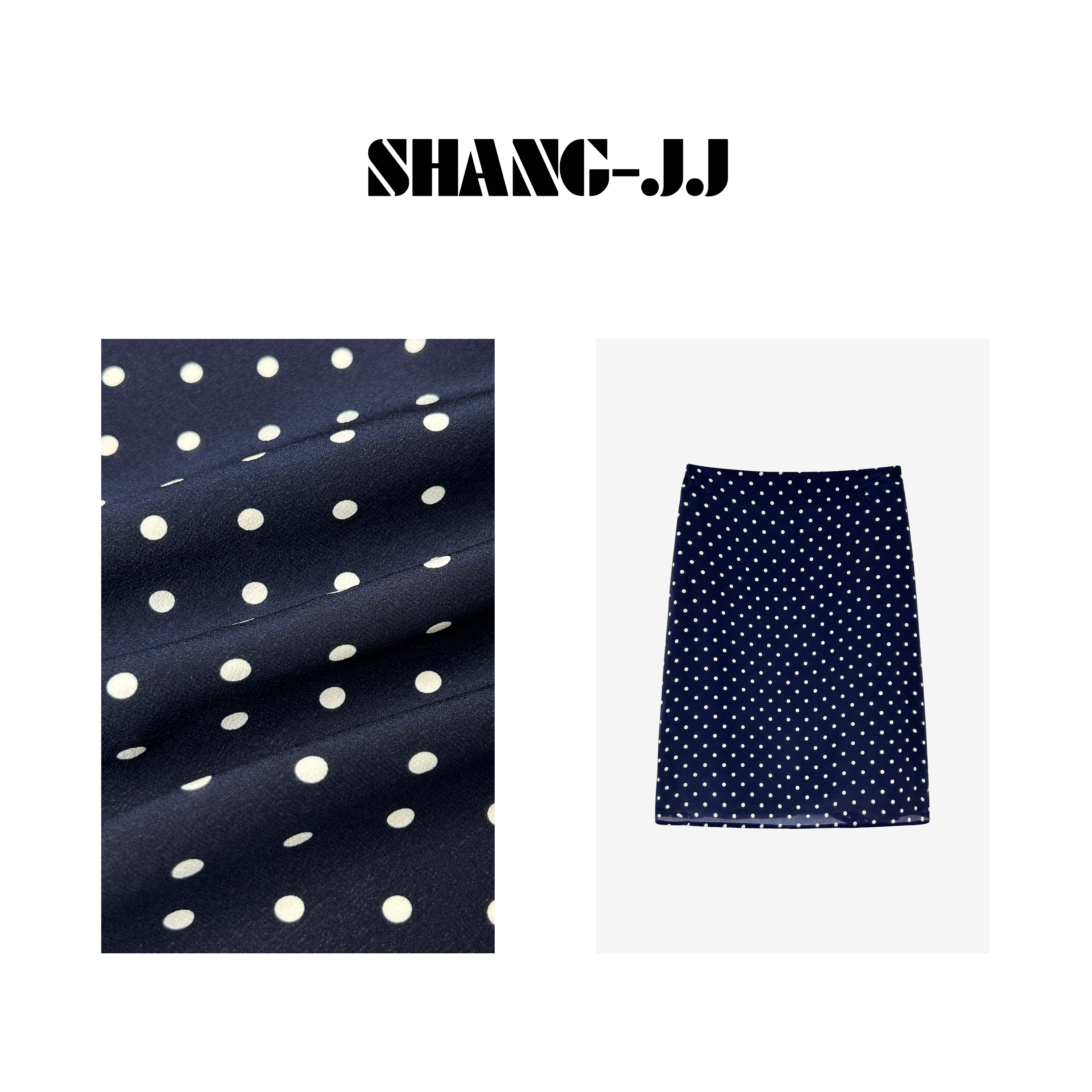 SHANG-JJ【心机波点】24款16MM真丝双绉重磅桑蚕丝半身裙q132218p