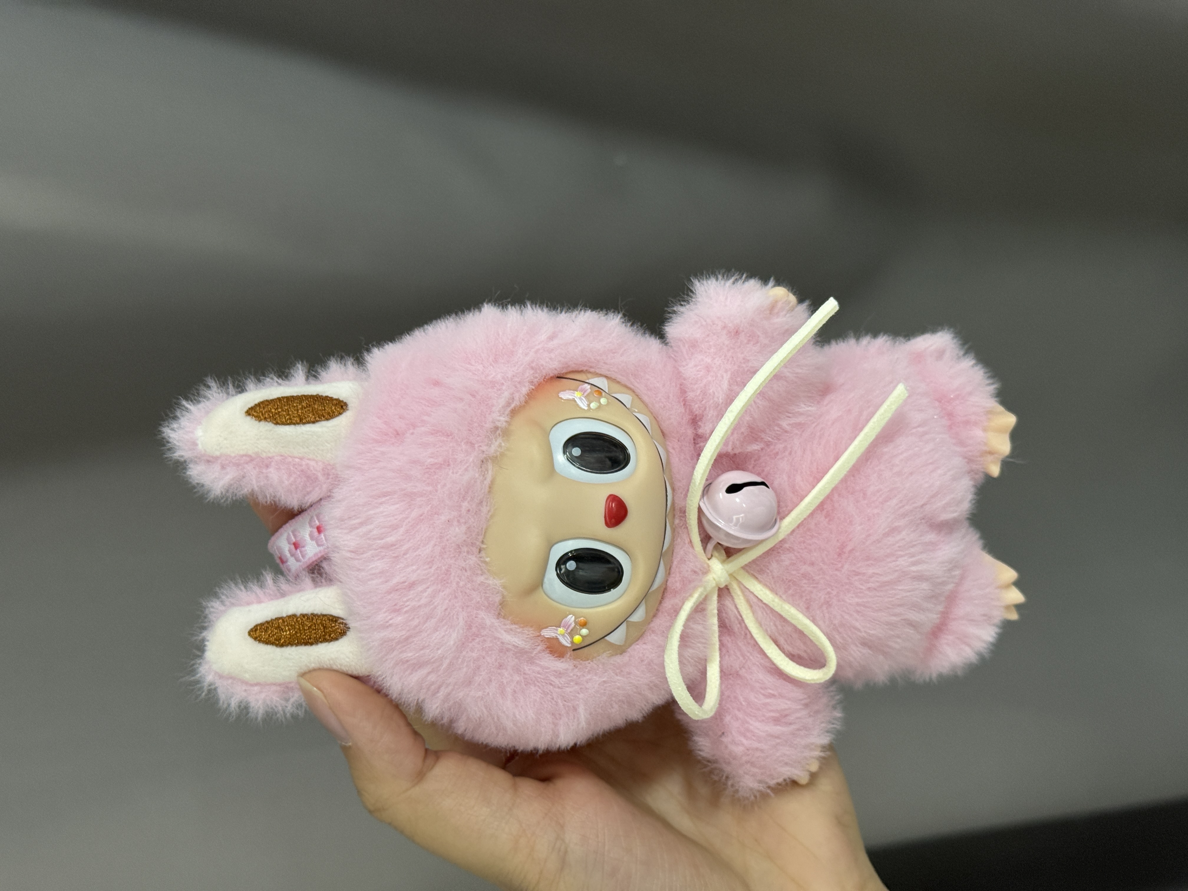 淡粉色 国版高质量手工Labubu