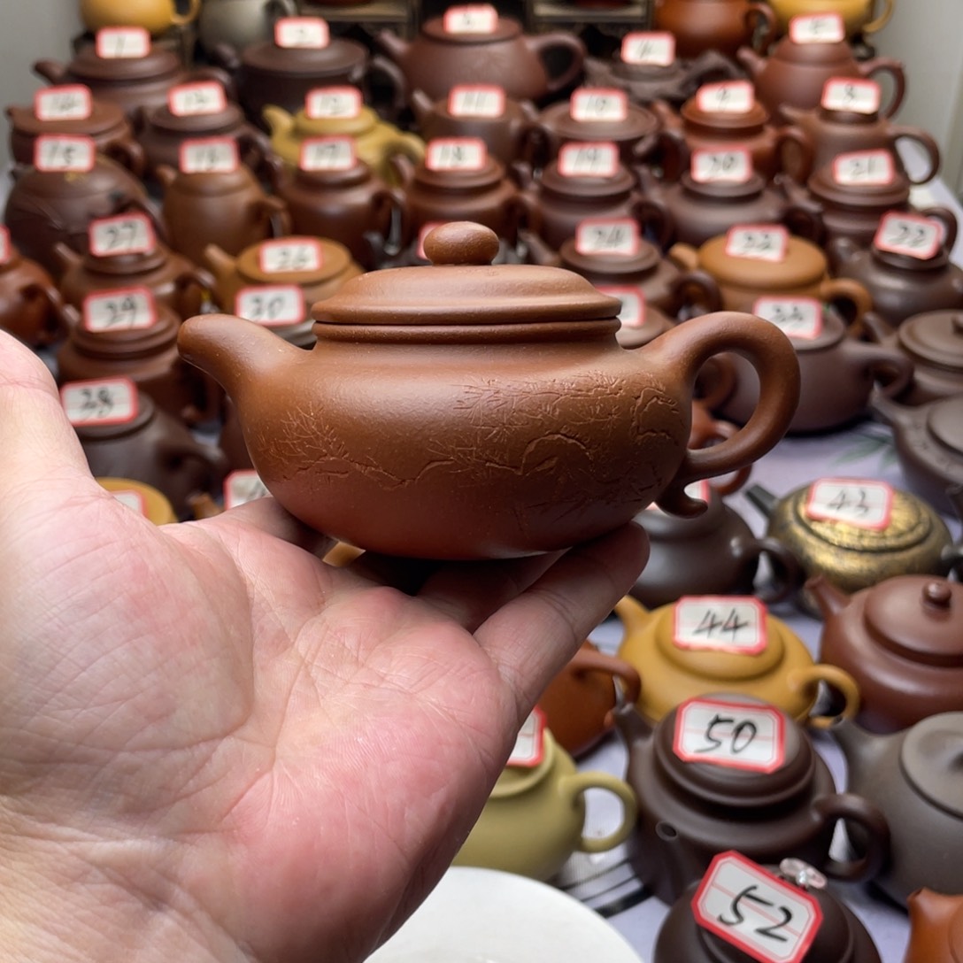 紫砂茶壶宜兴紫砂半手工