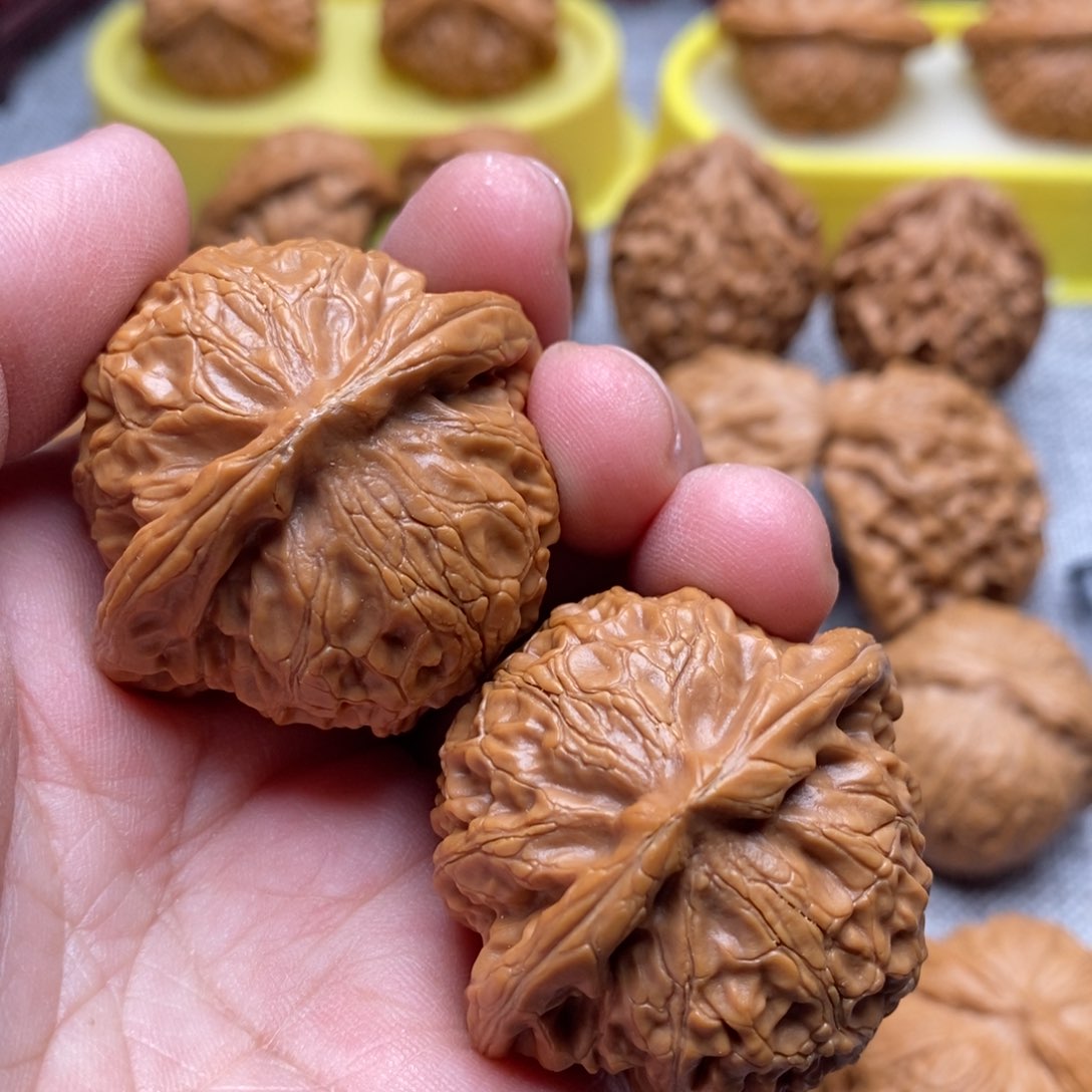 文玩核桃把件41全品桃心宫灯