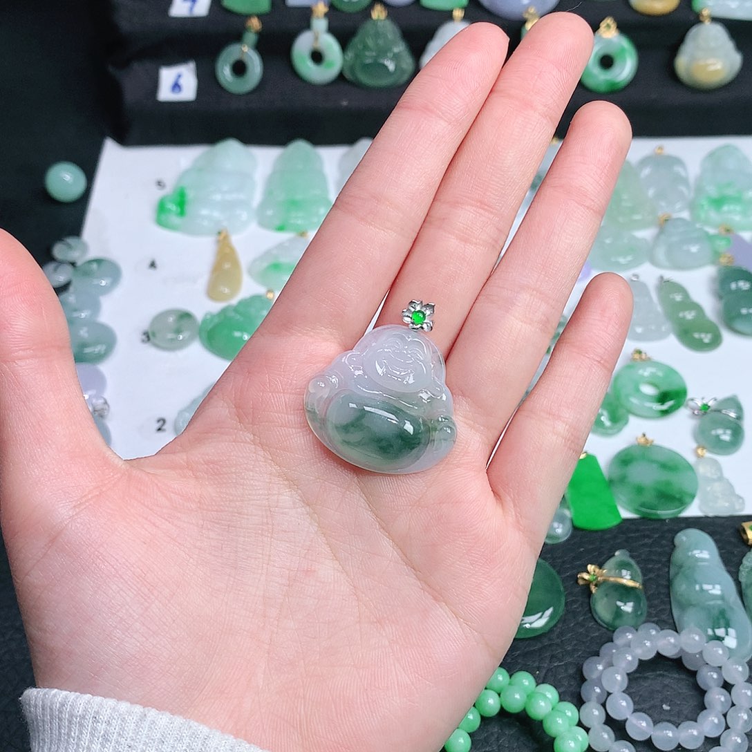 翡翠吊坠(不含链)未镶嵌翡翠
