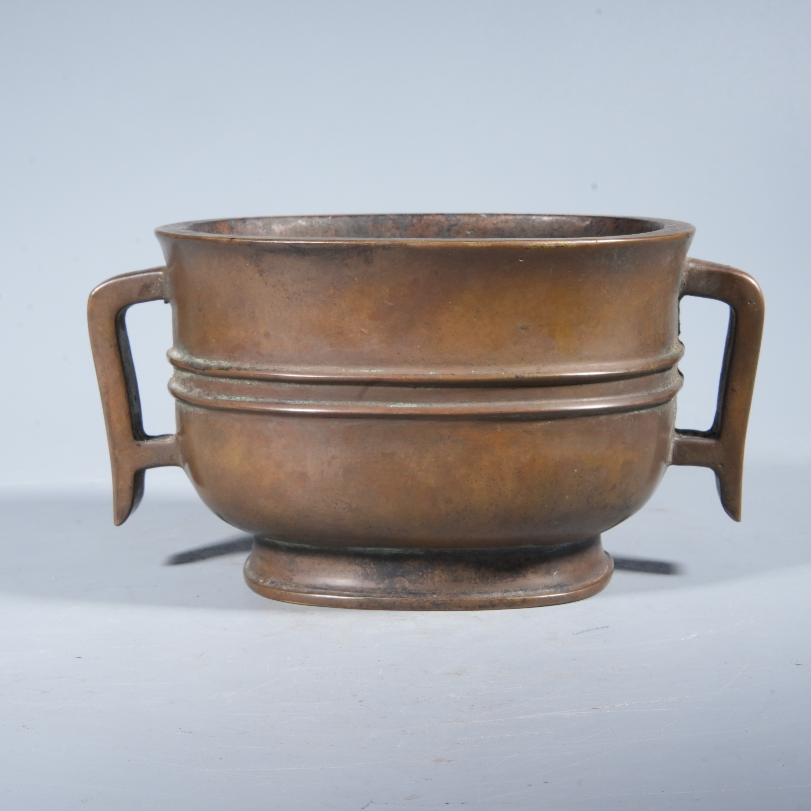 Tgz36 清代 铜双耳炉