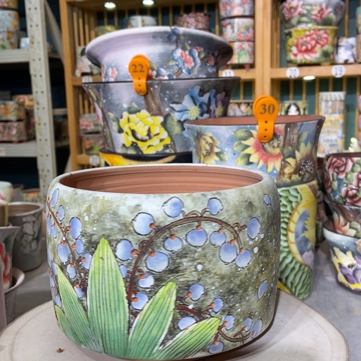 红陶景德镇艺术手绘作品