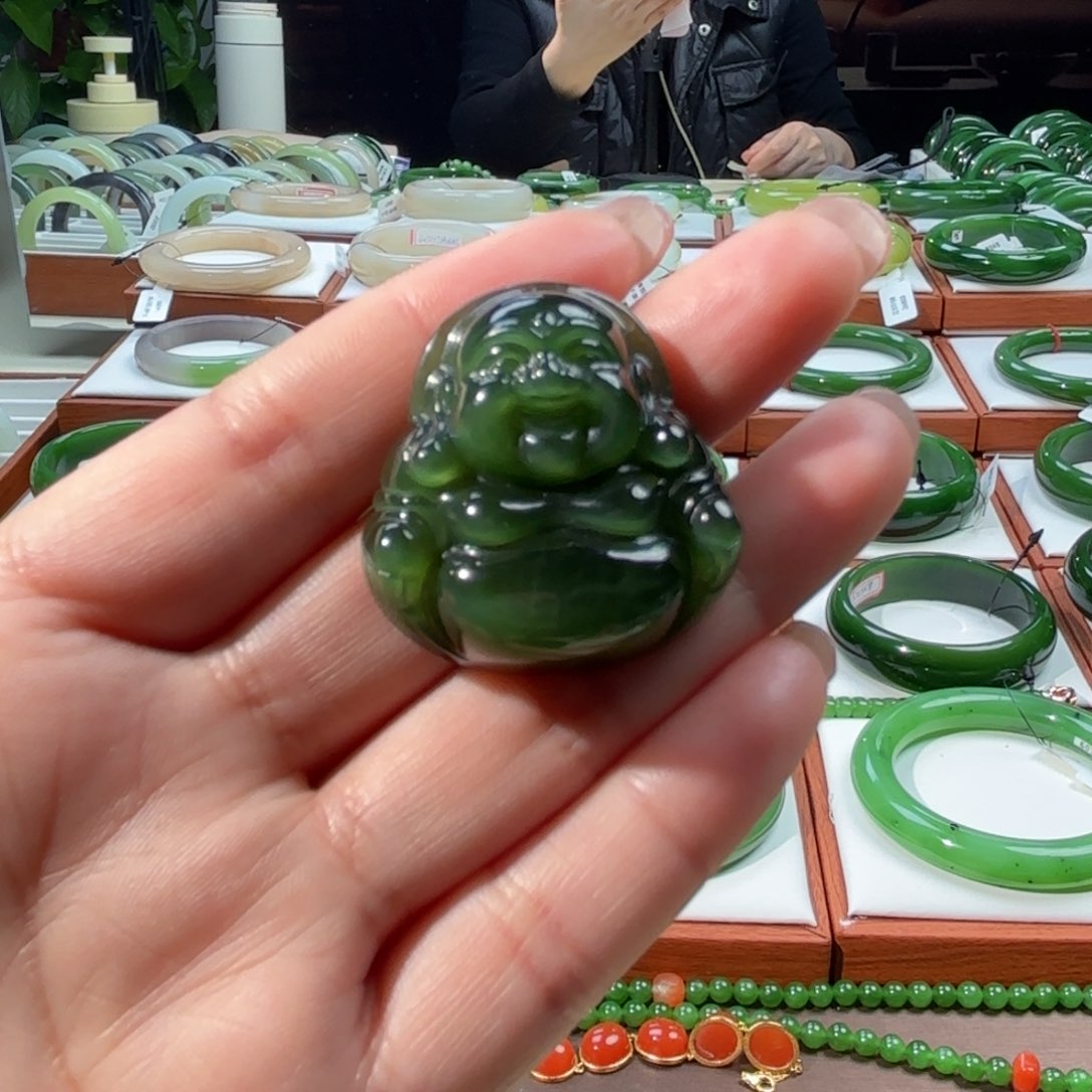 和田玉（碧玉）吊坠(不含链)未镶嵌