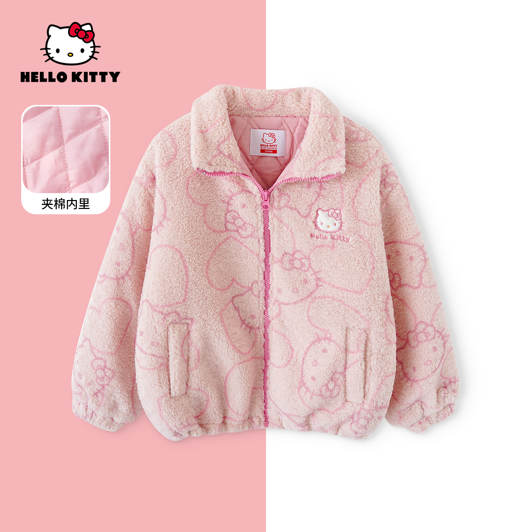 HelloKitty冬季新款女童上衣中大童时尚可爱外套AC5428MK492 KT