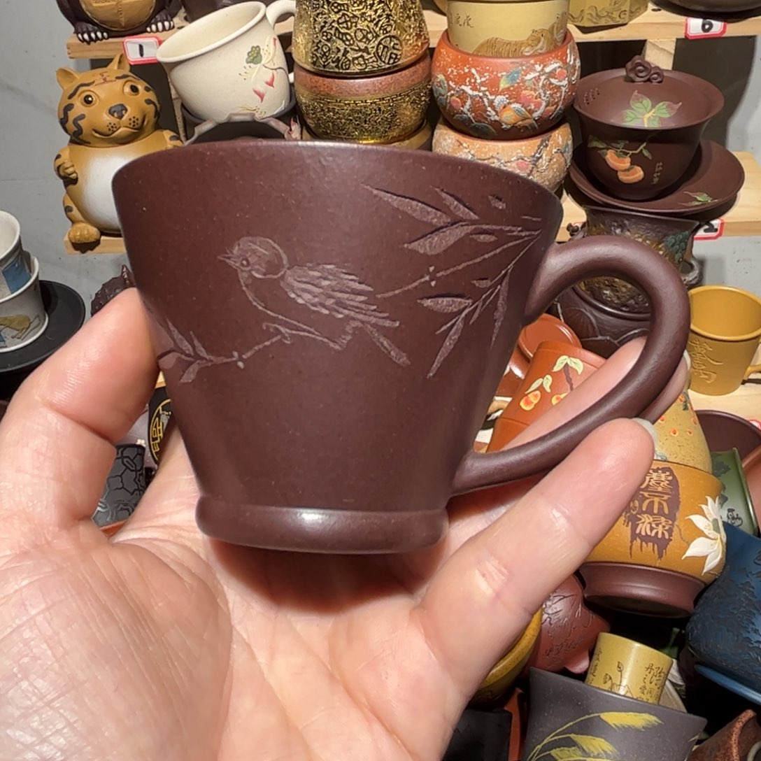 紫砂茶杯宜兴紫砂主人杯