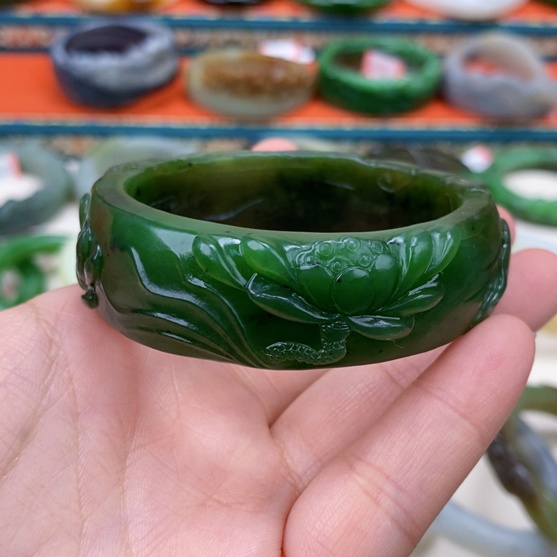 和田玉手镯54.6未镶嵌A*n