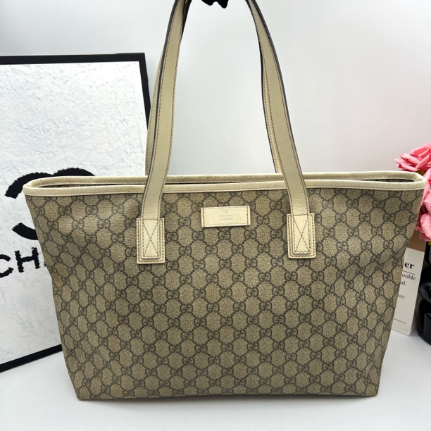 95新 GUCCI/古驰 8363/老花单肩托特包