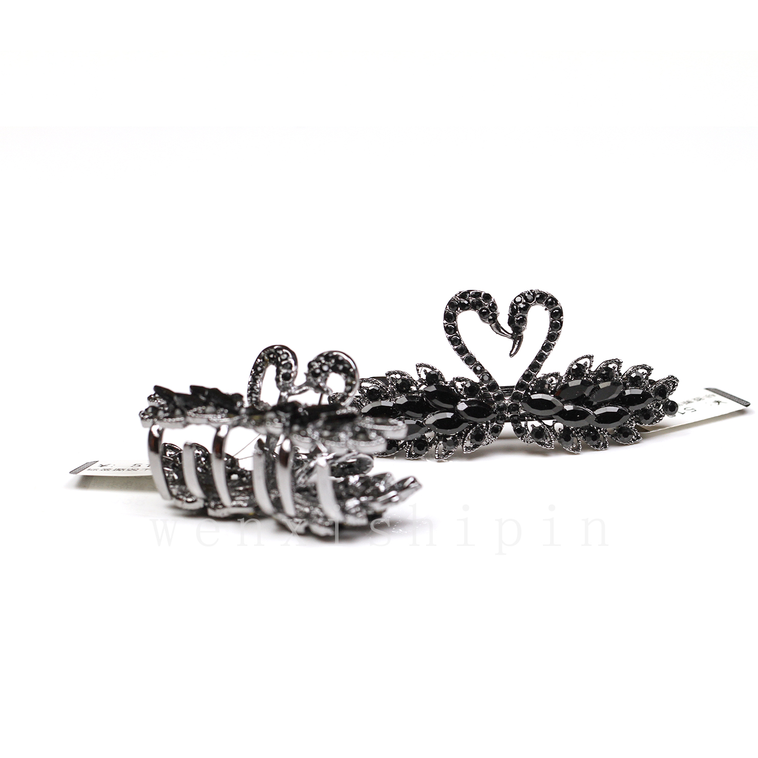 7990天鹅发夹组合（有礼盒＋防尘袋）