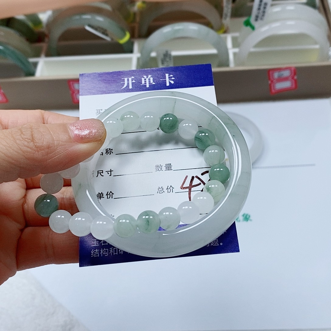 未镶嵌手镯石英质玉天山翠13