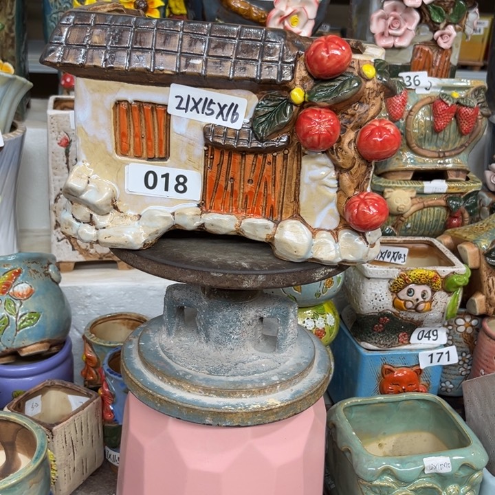 紫砂花盆粗陶材质多肉花盆