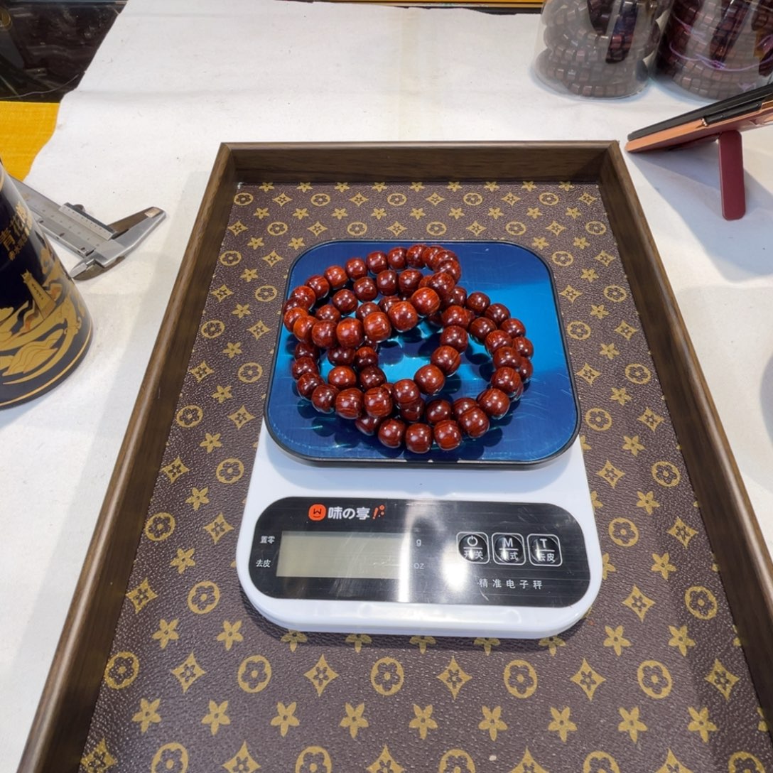 檀香紫檀（小叶紫檀）1112单圈琴料玉化满星带龙鳞161号