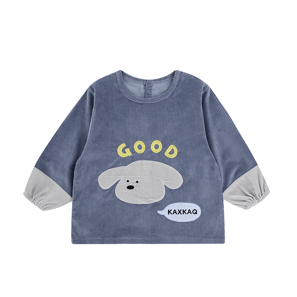 男童秋冬儿童罩衣羽绒服防脏防水外罩吃饭围兜