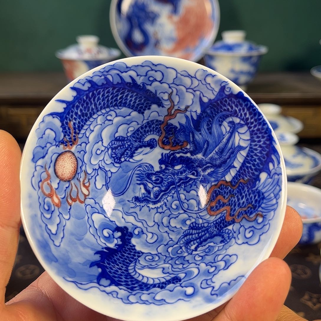 瓷片自成堂景德镇手工手绘