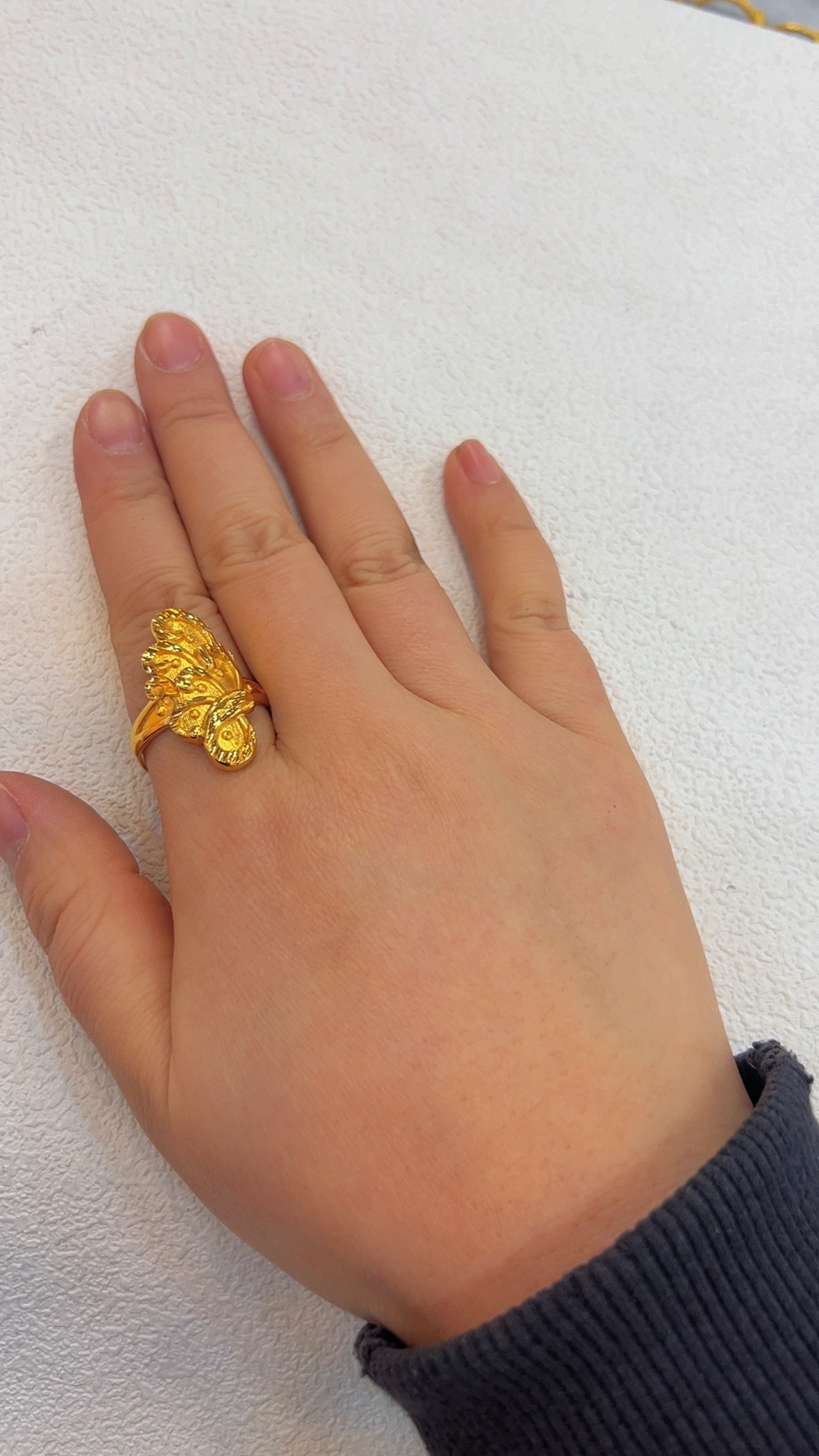 铜合金亚克力戒指 大花款精美女戒活口戒指38