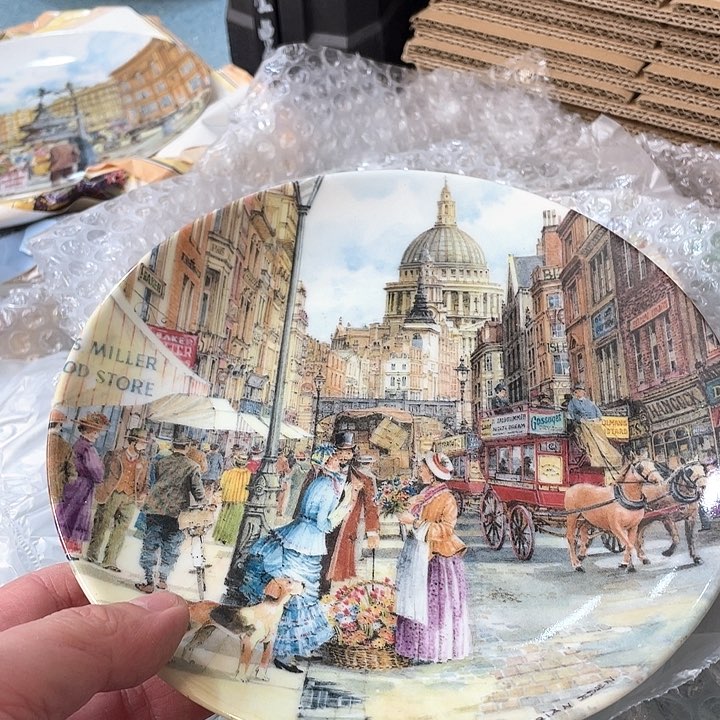 中古欧瓷瓷器小房子