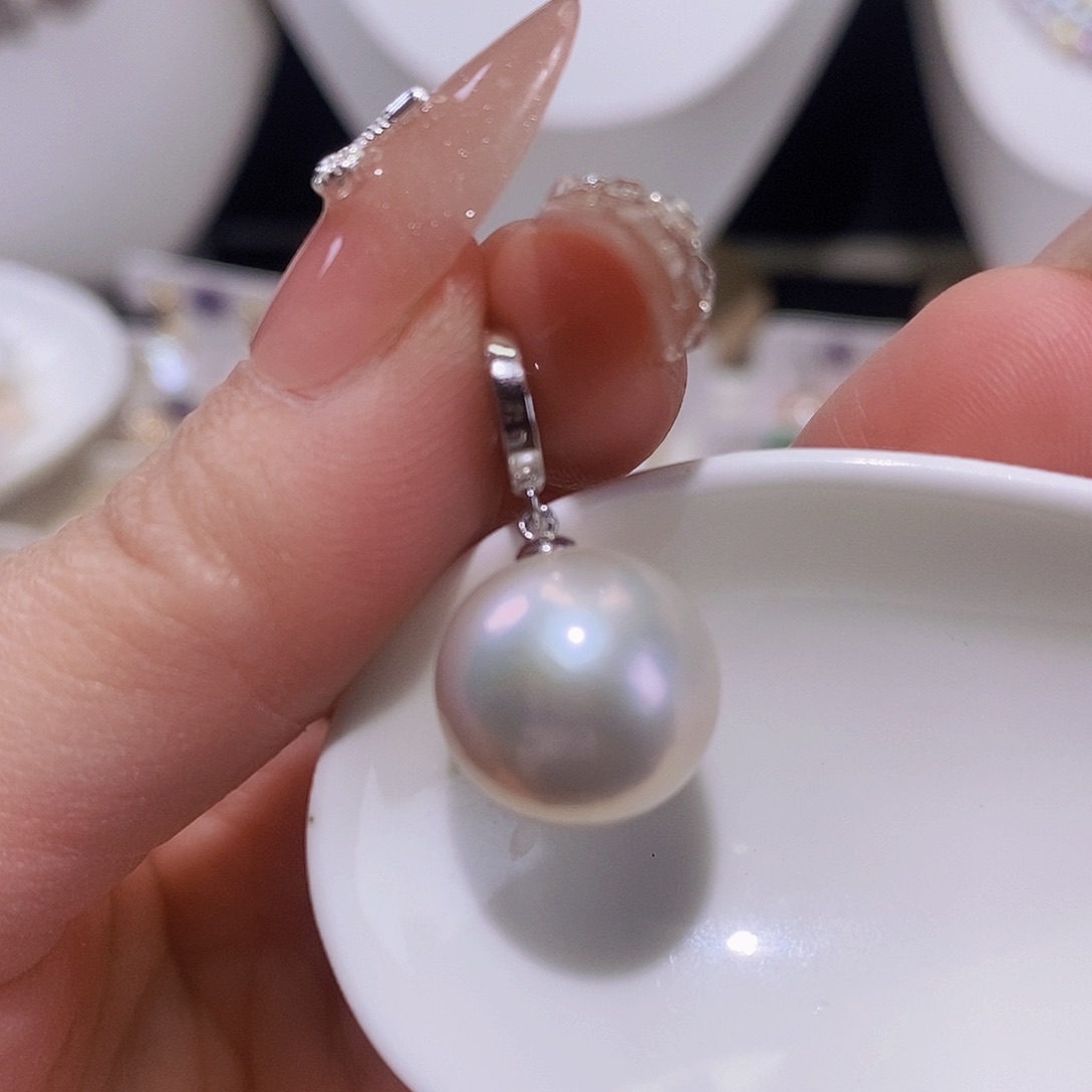 淡水珍珠颈饰银S925镶嵌