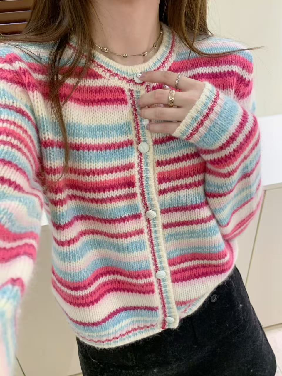 【小梦女装】F3女士时尚毛衣上衣百搭休闲宽松集合款