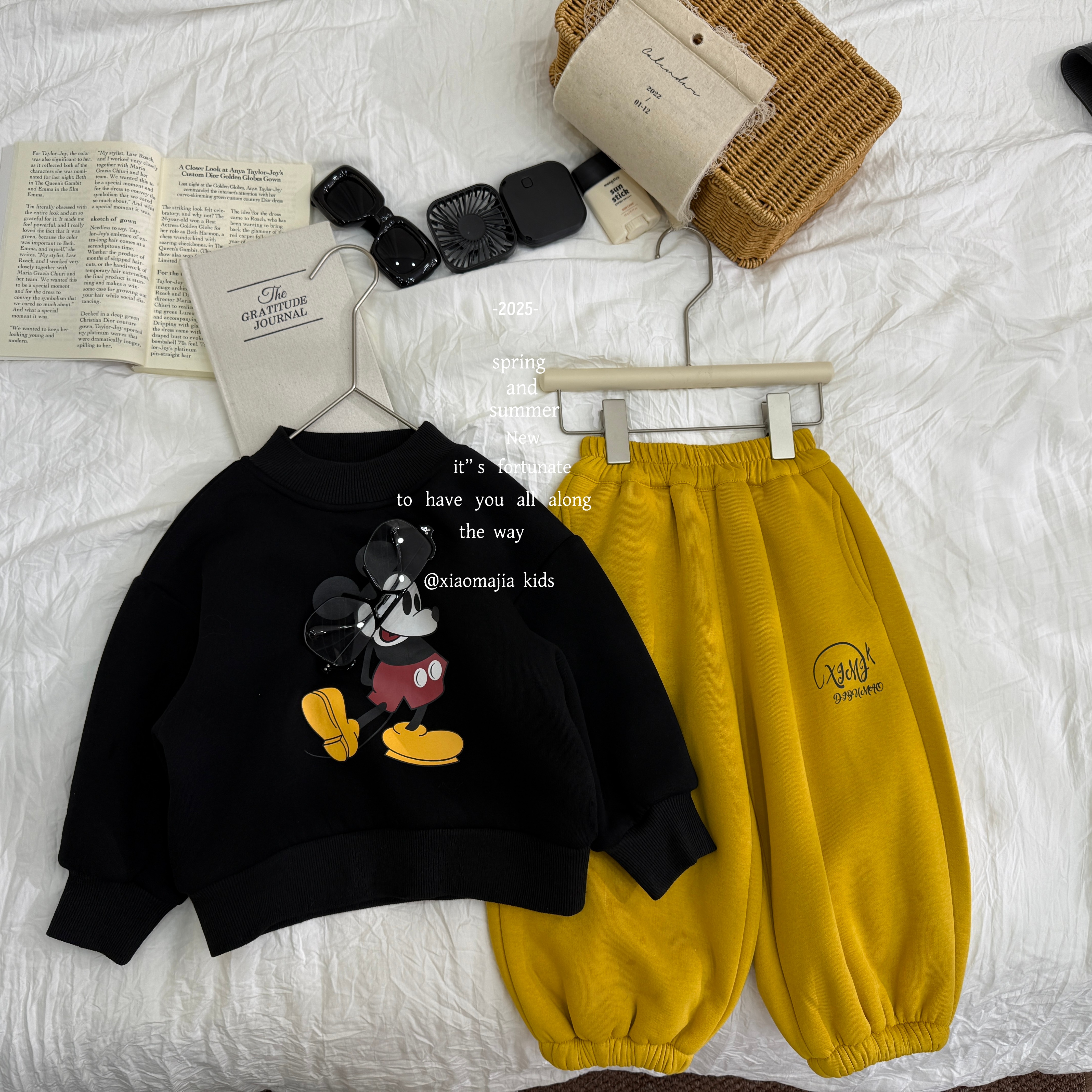 00现货-小马家2025冬款儿童加厚糕糕绒套装7106男女同款两件套装