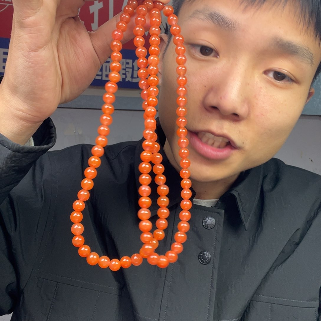 玛瑙/玉髓颈饰未镶嵌多样性南红108颗卡8货头