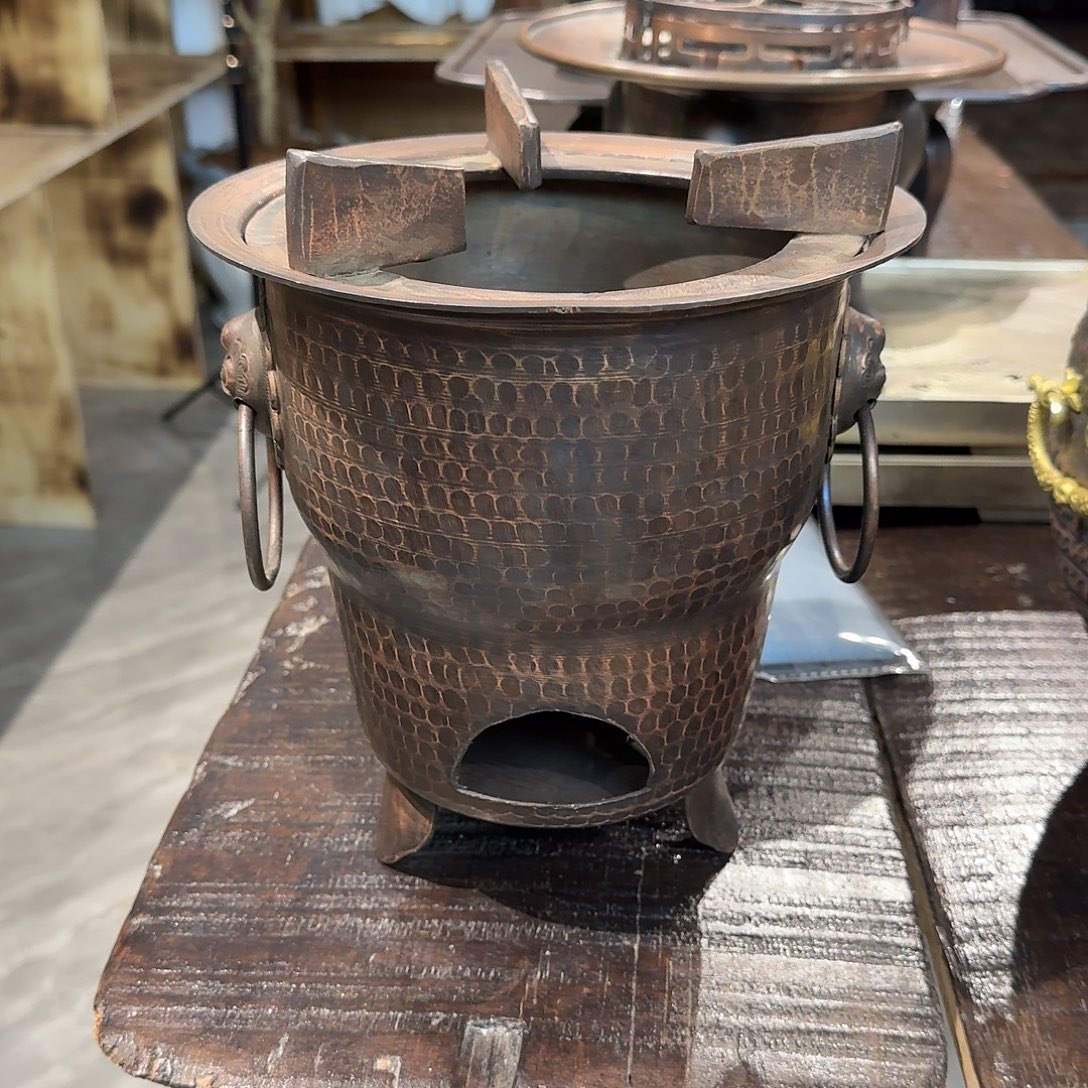 似***你紫铜手工制作火炉一个