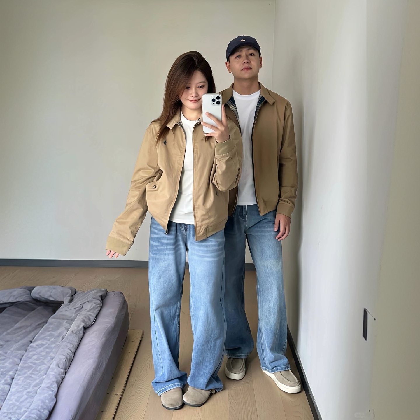 25年新款经典小马刺绣标休闲翻领夹克外套男女春秋老钱风复古百搭