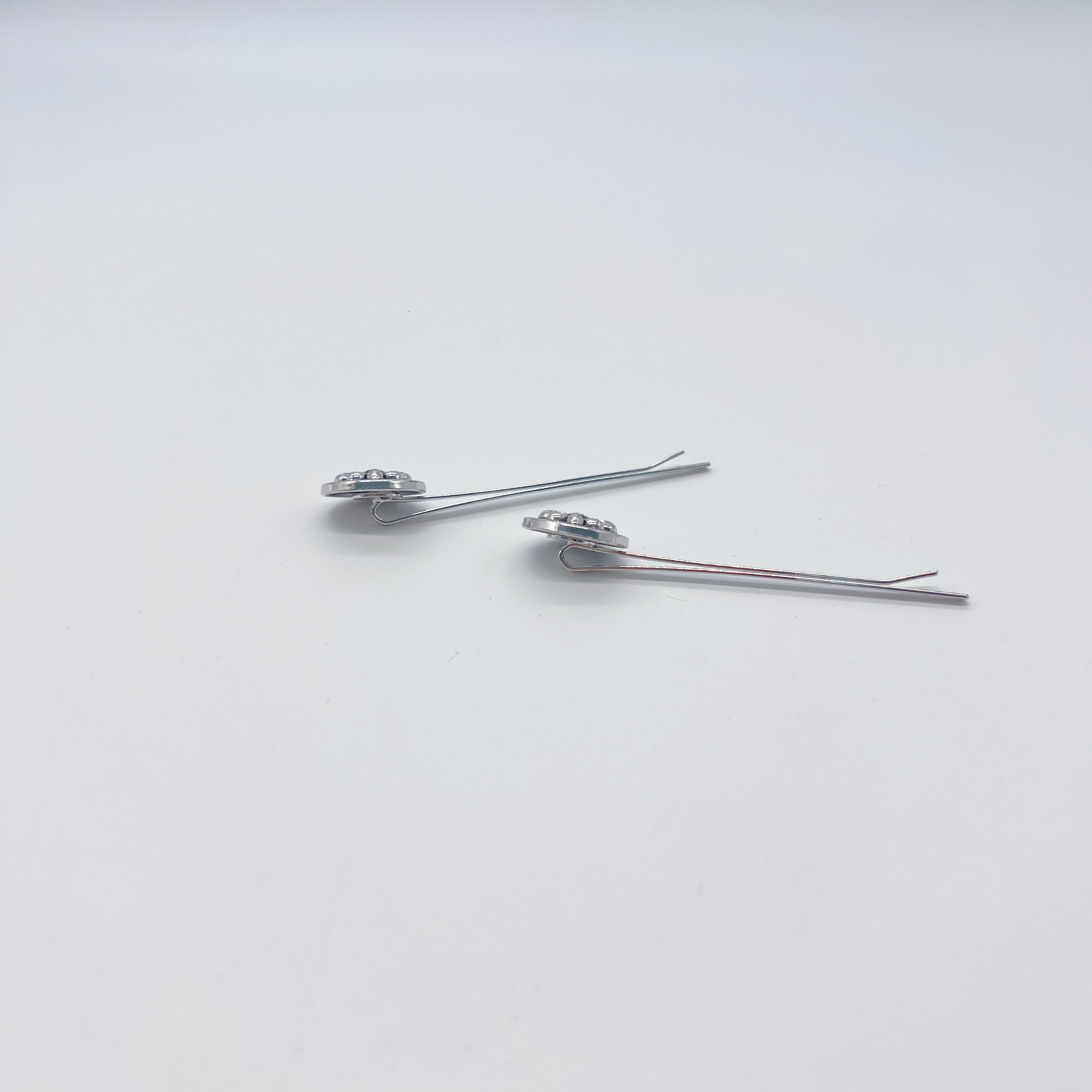 Mi33 金属印花圆牌一字夹 Y76056N3-6