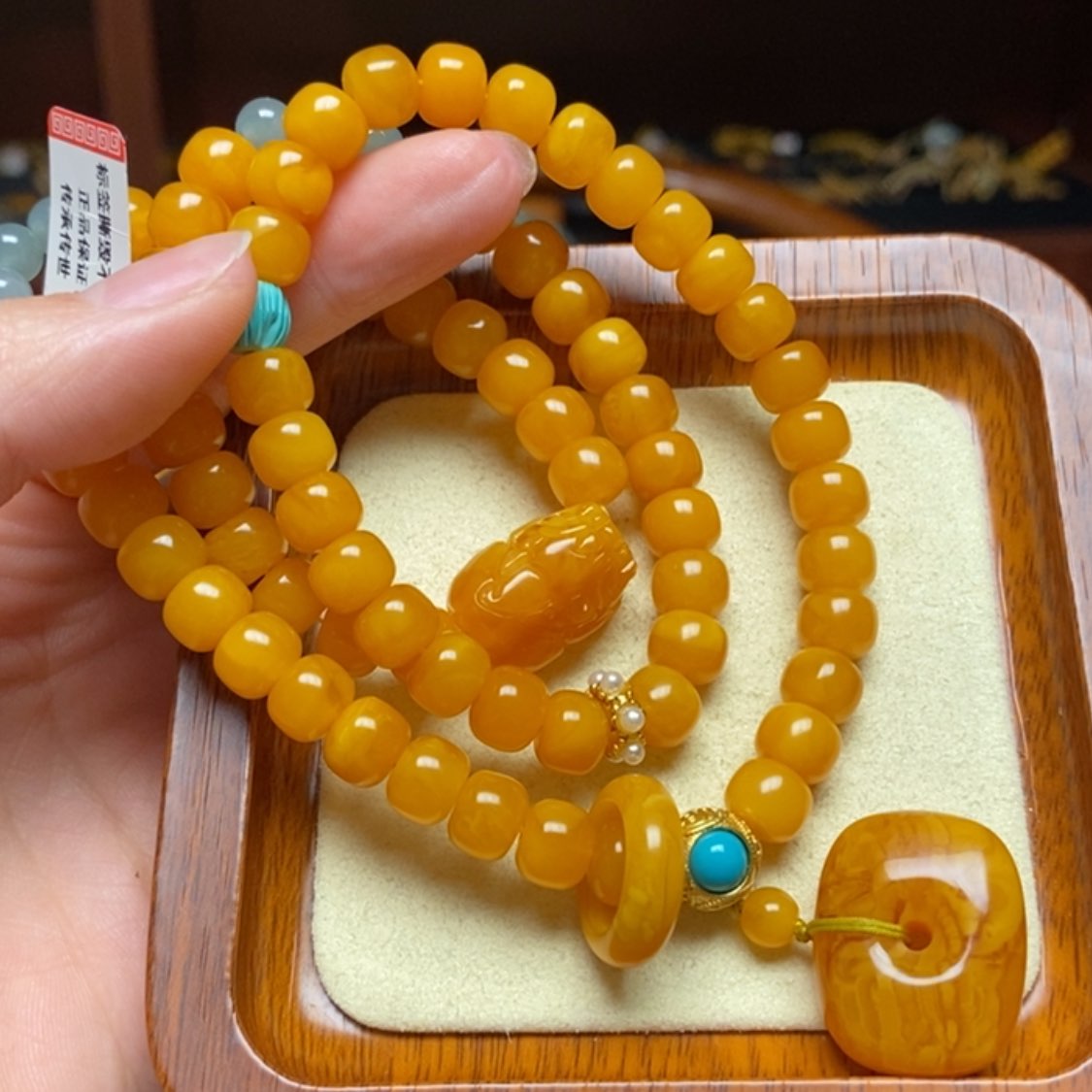 【闪购商品】蜜蜡手链未镶嵌手串