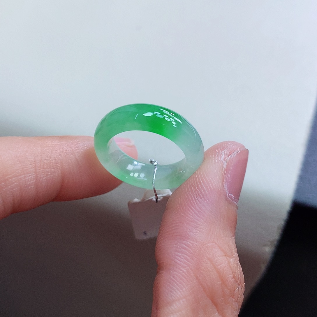 未镶嵌戒指翡翠8号