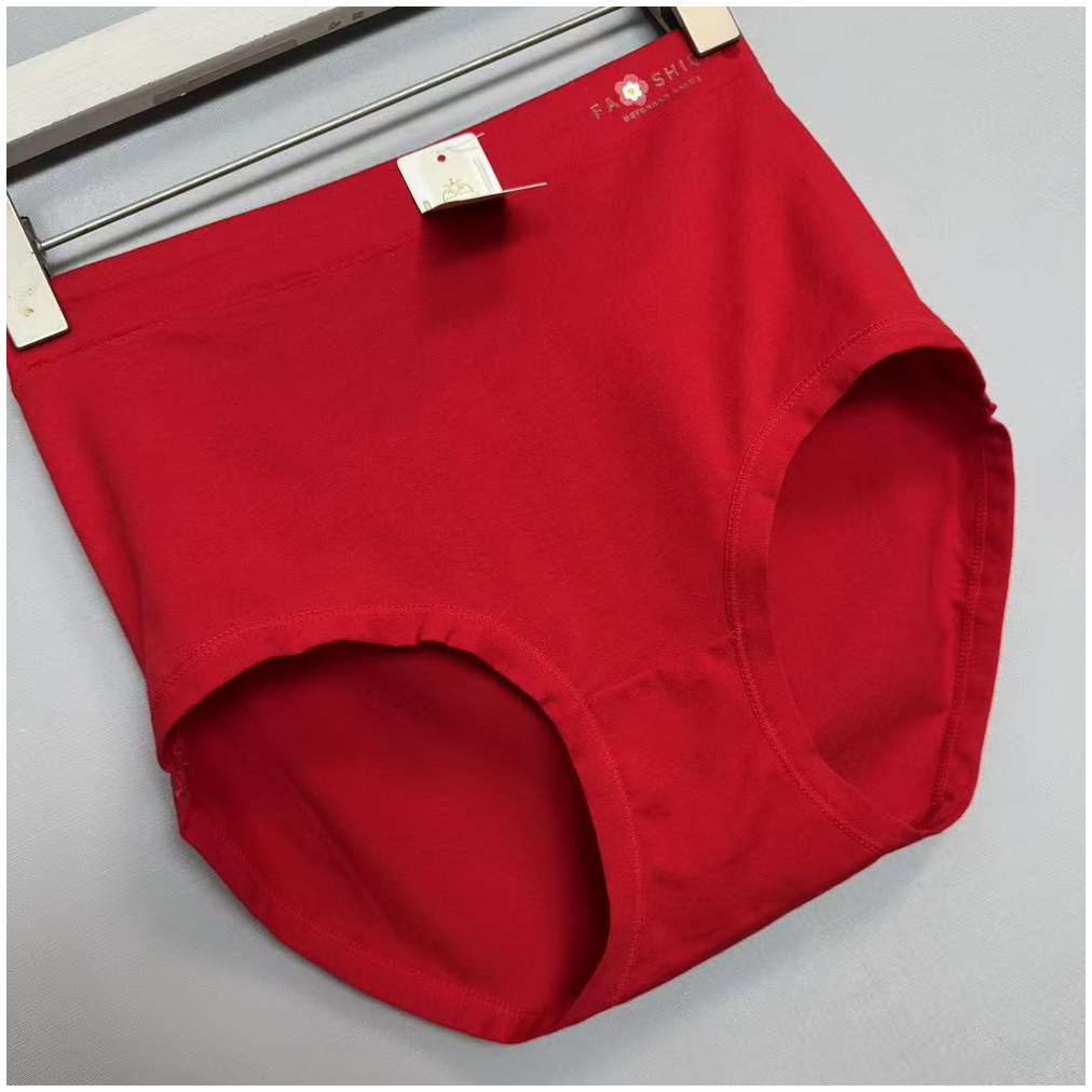 女士短裤红色d短裤舒适3800