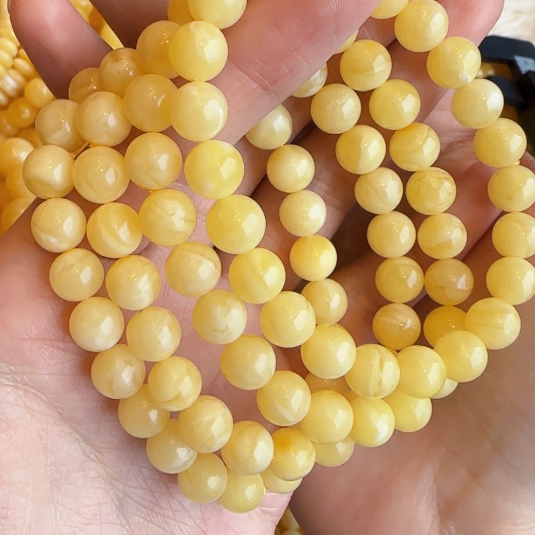 蜜蜡裸石未镶嵌多样性发一