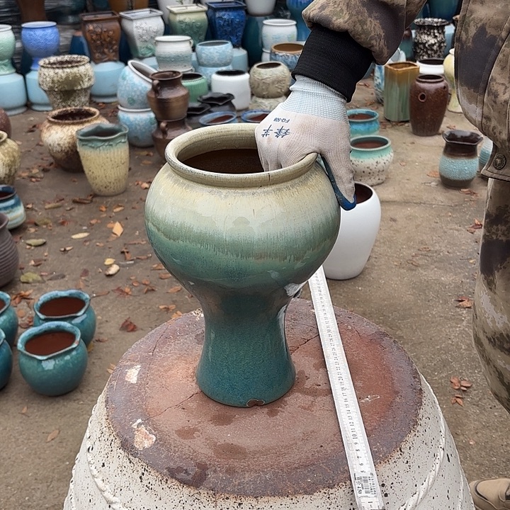 高度30厘米口15厘米瑕疵无孔