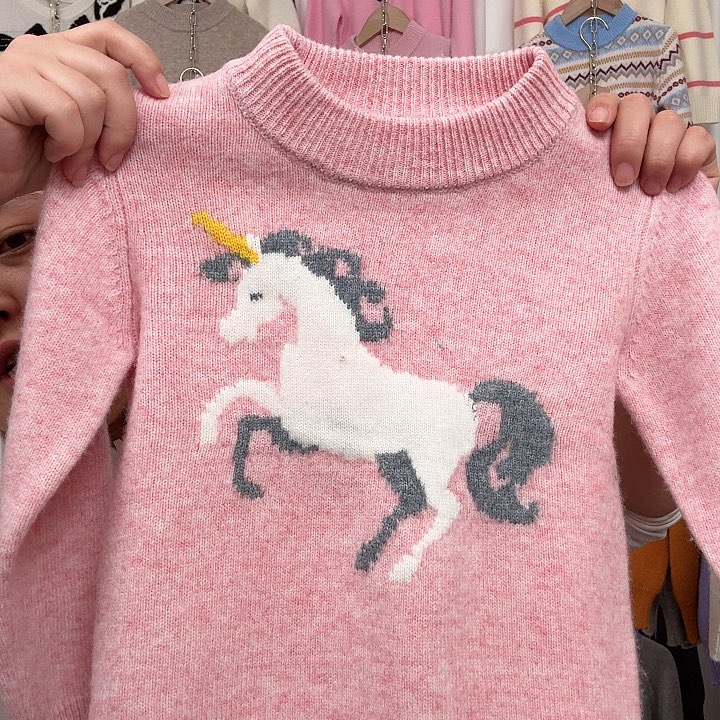 粉色独角兽130双股初