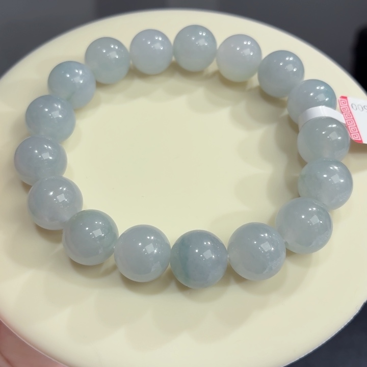 未镶嵌手链翡翠冰胶蓝底飘花卡12
