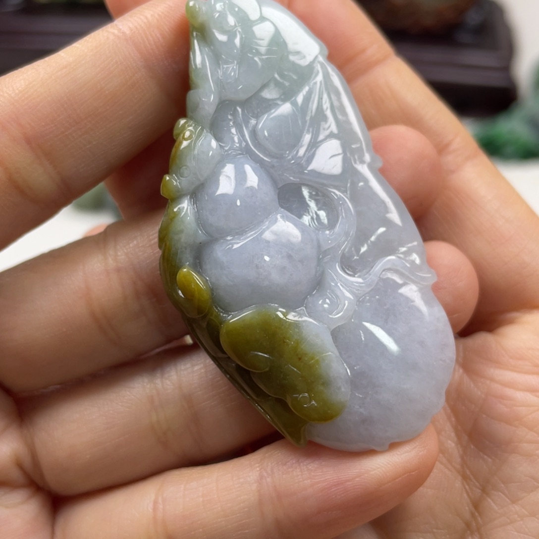 翡翠未镶嵌颈饰牌子